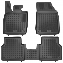 Guminiai kilimėliai SKODA Enyaq iV 2020→ (Paaukštintais kraštais, Be tunelio tarp 2 eilės sėdynių)