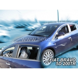 Vėjo deflektoriai FIAT BRAVO 5 durų 2009-2014 (Priekinėms durims)