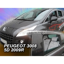 Vėjo deflektoriai PEUGEOT 3008 5 durų 2009-2016 (Priekinėms ir galinėms durims)