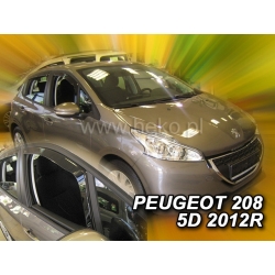 Vėjo deflektoriai PEUGEOT 208 5 durų 2012→ (Priekinėms durims)