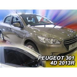 Vėjo deflektoriai PEUGEOT 301 4 durų 2013→ (Priekinėms durims)