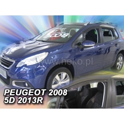 Vėjo deflektoriai PEUGEOT 2008 5 durų 2013→ (Priekinėms durims)