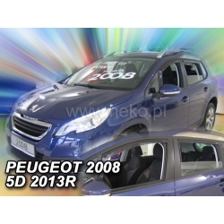 Vėjo deflektoriai PEUGEOT 2008 5 durų 2013→ (Priekinėms ir galinėms durims)