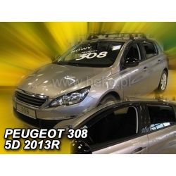 Vėjo deflektoriai PEUGEOT 308 5 durų 2013→ (Priekinėms ir galinėms durims)