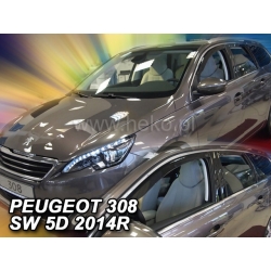 Vėjo deflektoriai PEUGEOT 308 SW 5 durų 2014→ (Priekinėms ir galinėms durims)