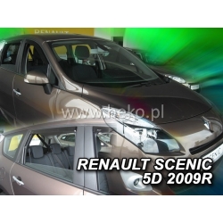 Vėjo deflektoriai RENAULT GRAND SCENIC III 5 durų 2009-2016 (Priekinėms ir galinėms durims)