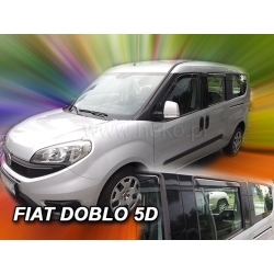 Vėjo deflektoriai FIAT DOBLO II 5 durų 2010→ (Priekinėms ir galinėms durims)