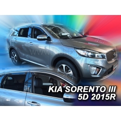 Vėjo deflektoriai KIA SORENTO III 5 durų 2015→ (Priekinėms ir galinėms durims)