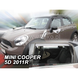 Vėjo deflektoriai MINI COOPER (R60) 5 durų 2011→ (Priekinėms ir galinėms durims)