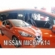 Vėjo deflektoriai NISSAN MICRA K14 5 durų 2017→ (Priekinėms ir galinėms durims)