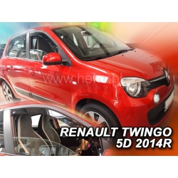 Vėjo deflektoriai RENAULT TWINGO 5 durų 2014→ (Priekinėms durims)