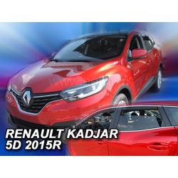 Vėjo deflektoriai RENAULT KADJAR 5 durų 2015→ (Priekinėms ir galinėms durims)