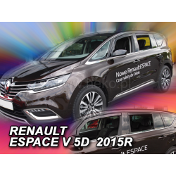 Vėjo deflektoriai RENAULT ESPACE V 5 durų 2014→ (Priekinėms ir galinėms durims)