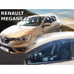 Vėjo deflektoriai RENAULT MEGANE IV Hatchback 5 durų 2016→ (Priekinėms durims)