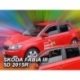 Vėjo deflektoriai SKODA FABIA III 5 durų Hatchback 2014→ (Priekinėms ir galinėms durims)