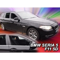 Vėjo deflektoriai BMW 5 F10 Sedan 2010-2017 (Priekinėms durims)