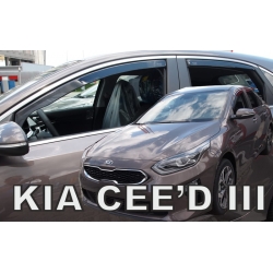 Vėjo deflektoriai KIA Ceed Hatchback 2018→ (Priekinėms ir galinėms durims)