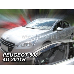 Vėjo deflektoriai PEUGEOT 508 4/5 durų 2010-2018 (Priekinėms durims)