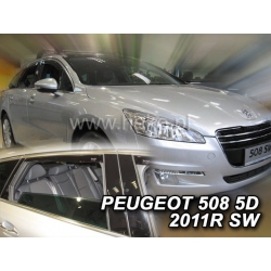 Vėjo deflektoriai PEUGEOT 508 SW 2010-2018 (Priekinėms ir galinėms durims)