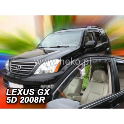 Vėjo deflektoriai LEXUS GX (USA vers.) 5 durų 2004-2009 (Priekinėms durims)