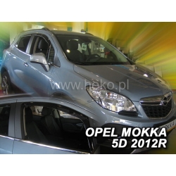 Vėjo deflektoriai OPEL MOKKA 2012-2016 (Priekinėms durims)