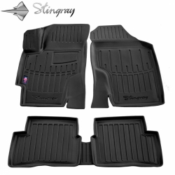 Guminiai 3D kilimėliai HYUNDAI Accent MC 2006-2010 (Juodos spalvos)