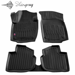 Guminiai 3D kilimėliai SEAT Toledo IV 2012-2019 (Juodos spalvos)