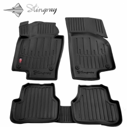 Guminiai 3D kilimėliai VOLKSWAGEN Passat B6 2005-2010 (Juodos spalvos)
