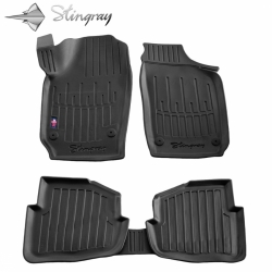 Guminiai 3D kilimėliai VOLKSWAGEN Polo IV 2001-2009 (Juodos spalvos)