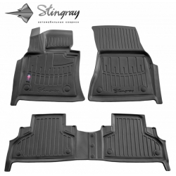 Guminiai 3D kilimėliai BMW X6 (F16) 2014-2019 (Juodos spalvos)