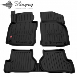 Guminiai 3D kilimėliai VOLKSWAGEN Jetta V 2005-2010 (Juodos spalvos)