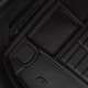 Guminis bagažinės kilimėlis Pro-Line INFINITI Q50s 2013→ (Variklis 3.5 Hybrid, Su skyreliais daiktams)