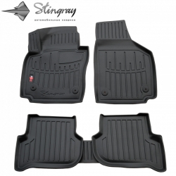 Guminiai 3D kilimėliai SEAT Altea XL 2005-2015 (Juodos spalvos)