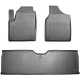 Guminiai kilimėliai GuardLiner 3D SEAT Alhambra 1995-2010 (Dvi eilės, Paaukštintais kraštais)