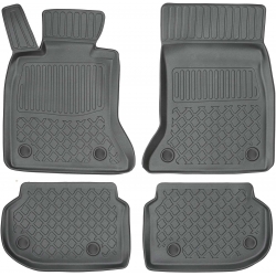 Guminiai (TPE) kilimėliai GuardLiner 3D BMW 5 (F10) Sedan 2010-2013 (Atstumas tarp priekinių sėdynių bėgelių 415mm, Paaukštintai