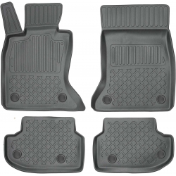 Guminiai (TPE) kilimėliai GuardLiner 3D BMW 5 (F10) Sedan xDrive 2013-2017 (Atstumas tarp priekinių sėdynių bėgelių 365mm, Paauk